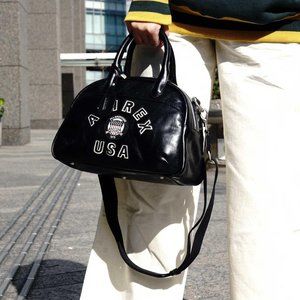 AVIREX Leather Bowling Bag